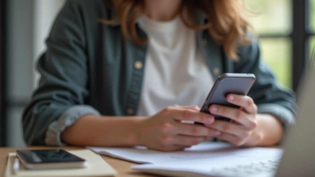 Personne suivi ses dépenses mensuelles dans une application budgétaire sur un smartphone